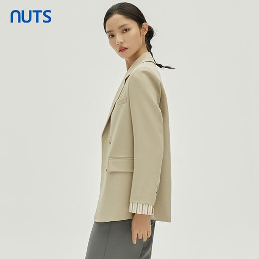 NUTS商场同款春秋季气质简约休闲宽松百搭西装外套女4390410A1 商品图2