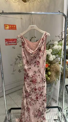 【门店同款】ENJOY夏季“悠然之境”法式玫瑰花卉裙 162280324