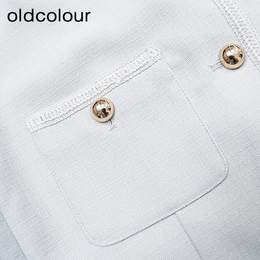 oldcolour商场同款夏季小香风气质圆领直筒短外套女P27041024 商品图3
