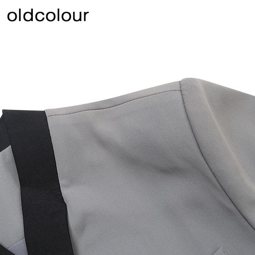 oldcolour商场同款夏季灰色气质休闲短款西装外套女P27041023 商品图2