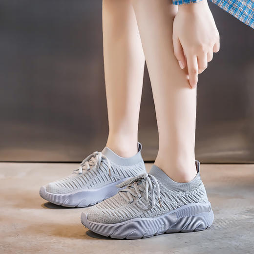 【ETHAL 情侣款一脚蹬漫步鞋】男女同款，35-44，减压缓震回弹好，暴走无压力久穿不变形，轻软透气不闷汗F8858 商品图5