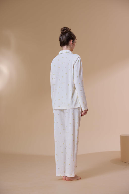 【第二件 0 元｜ 满2件 5 折】【秀黛】女针织印花长袖套装女士春秋睡衣家居服S3551016T【门店同款】 商品图11