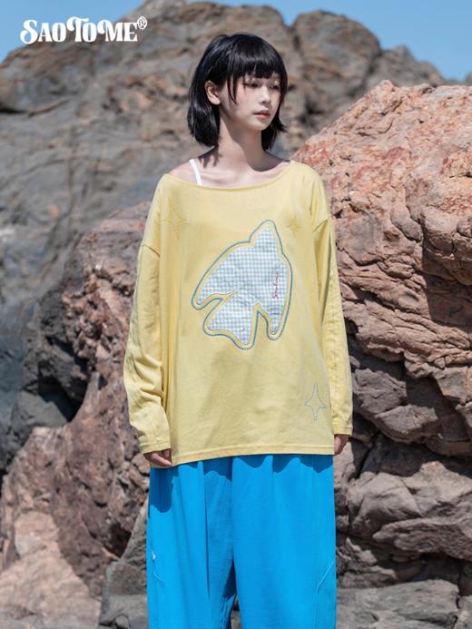 早乙女惠子saotome/STMTX13383/拼布刺绣T恤 商品图1