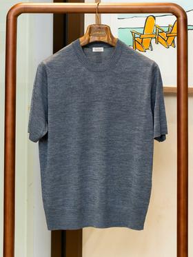 Dalmo 蓝色真丝T恤