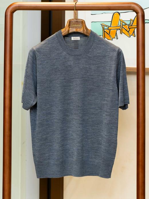 Dalmo 蓝色真丝T恤 商品图0