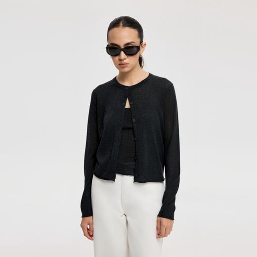 oneup羊毛吊带开衫两件套 商品图2