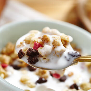 卡乐比（Calbee）即食燕麦片 原味水果麦片380g 日本进口非油炸 营养早餐代餐零食 /水饮冲调 /冲饮谷物 /混合麦片 商品图6