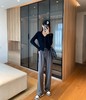 夏季凉皮神裤自带凉感垂顺高腰直筒垂落直流裤 商品缩略图7
