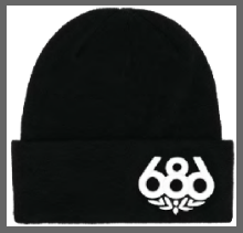 25/26 686帽BIG LOGO EMBROIDERED BEANIE