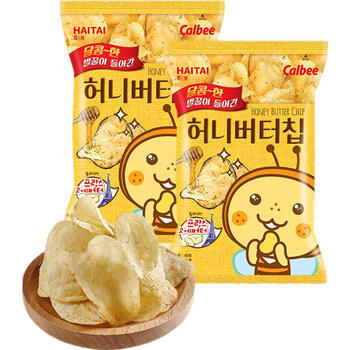 卡乐比（Calbee）蜂蜜黄油味薯片60g*2 韩国进口零食 办公室休闲解馋小吃零食 /休闲食品 /膨化食品 /薯片 商品图3