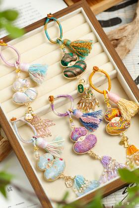 点击购买！【非遗宋锦双面刺绣葫芦挂件】