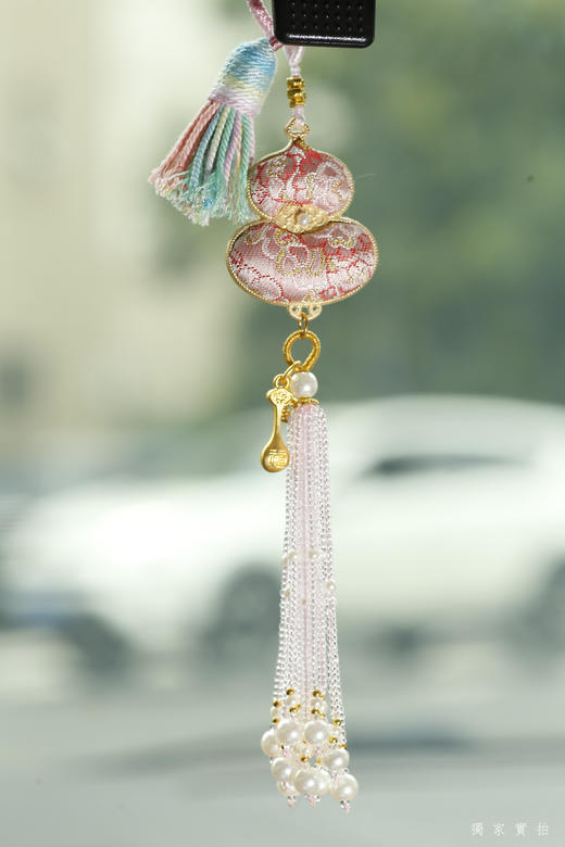 点击购买！【非遗宋锦双面刺绣葫芦挂件】 商品图6