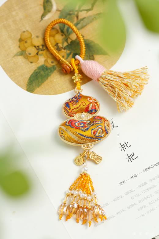点击购买！【非遗宋锦双面刺绣葫芦挂件】 商品图10