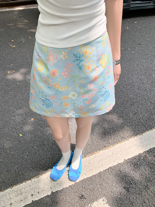 <曾小咸推荐>现货秒杀！卖完不补 ！微信打折价！浅蓝色碎花半裙 日常119.99 立减50 秒杀69.99！ 商品图5