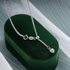子佩集S925银【绿绕家兴】套链【TL015846】纯银绿玉髓椭圆双圈项链2507 商品缩略图5