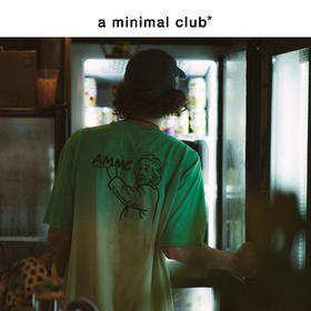 a minimal club美式纯棉情侣渐变印花短袖T恤休闲街头AM55TE10