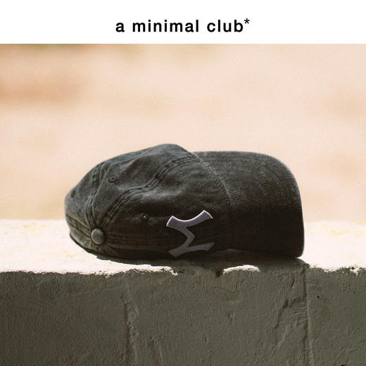 a minimal club丹宁水洗做旧情侣vintage贴布绣棒球帽AM55HT13 商品图3