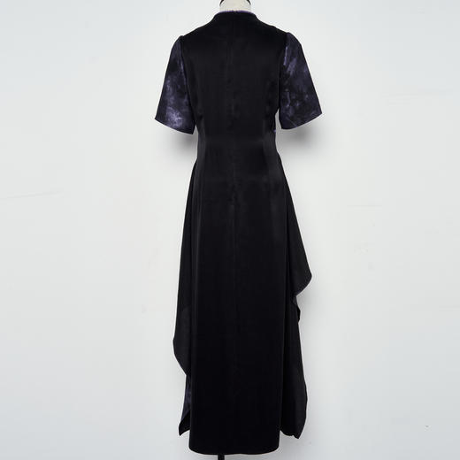 吉祥衣家新中式国风蚕桑丝裙子气质修身显瘦女装云霄化蝶连衣裙 商品图2