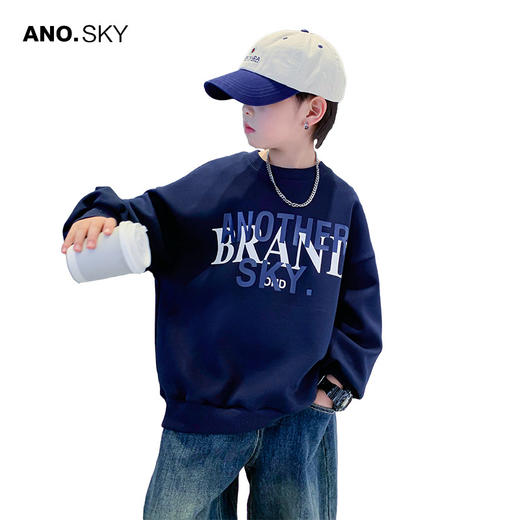 韩国AS品牌正品男童春秋运动长袖卫衣2025新款儿童春秋打底上衣潮 商品图4