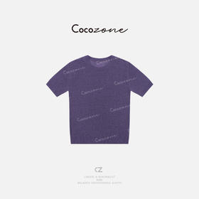 COCO ZONE 刘一一【莱赛尔羊毛混纺】圆领透气简约毛织上衣CD2A1390