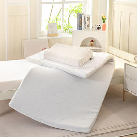 2025新品学生季针织面料凝胶记忆海绵床垫枕头+枕芯两件套