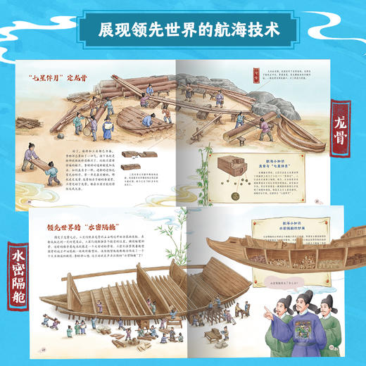 【童趣】海上丝路的千年“船”说 航海历史文化儿童百科绘本 4册 商品图4