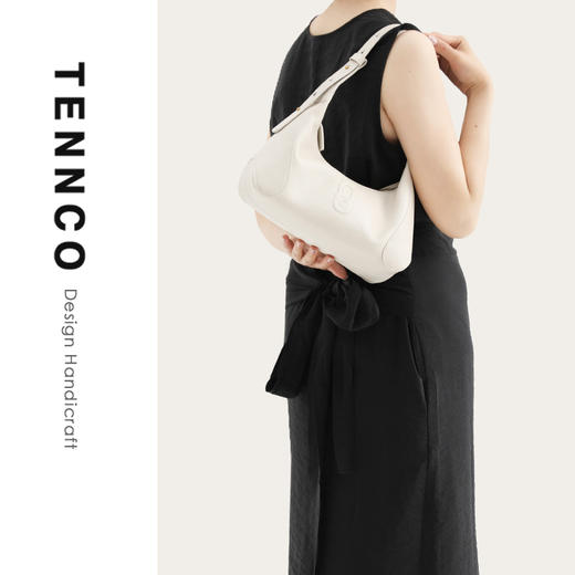 TENNCO【小嘟嘟包】头层真皮腋下法棍包通勤hobo包单肩斜挎包 商品图4