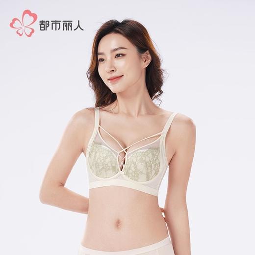 都市丽人内衣女士内衣蕾丝内衣文胸B杯可穿软钢圈四排四扣YBH2K6 商品图1