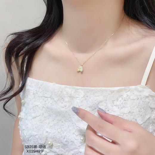 Oflye潮流饰品  好事发生925银项链高级感新中式花生锆石珍珠小众设计新款项链 商品图2
