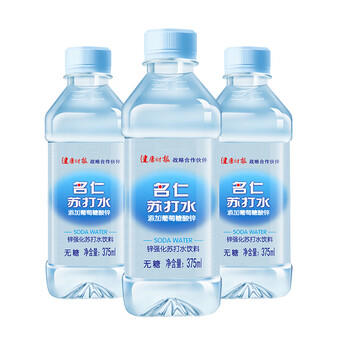名仁无糖无汽加锌苏打水弱碱性375ml×24瓶加葡萄糖酸锌整箱装 /水饮冲调 /饮料 /苏打水 商品图2