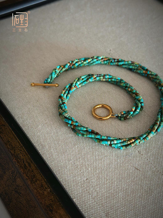 绿松石多层设计项链 商品图4