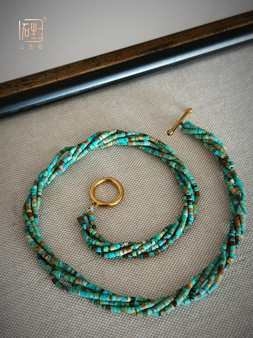 绿松石多层设计项链 商品图5