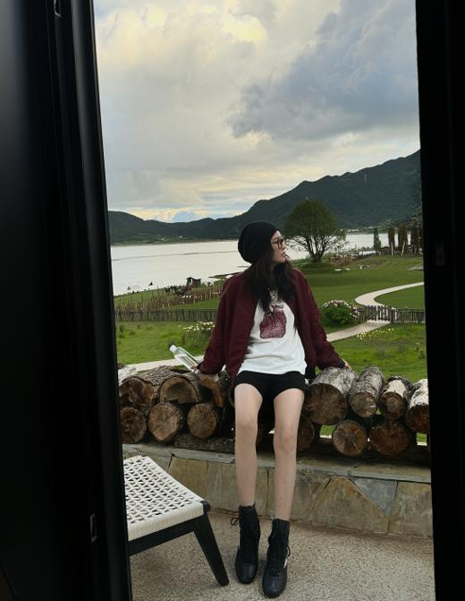 THESOONG|"秀场飞行服"早秋时髦廓形百搭立领撞色夹克外套HBWT6918 商品图1