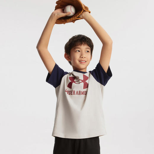 【小舒专属-特惠福利】UnderArmour安德玛男女童纯棉百搭圆领短袖T恤241101019 商品图1