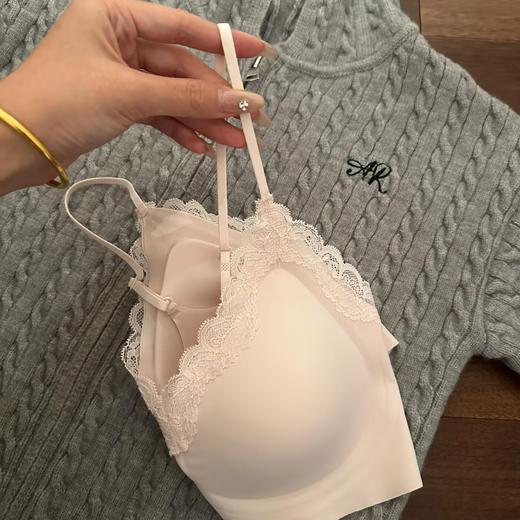 【GZ】无忧购59元2件舒服蕾法式蕾丝纯欲风文胸无痕细肩带内衣J10（截单后7天发货) 商品图1