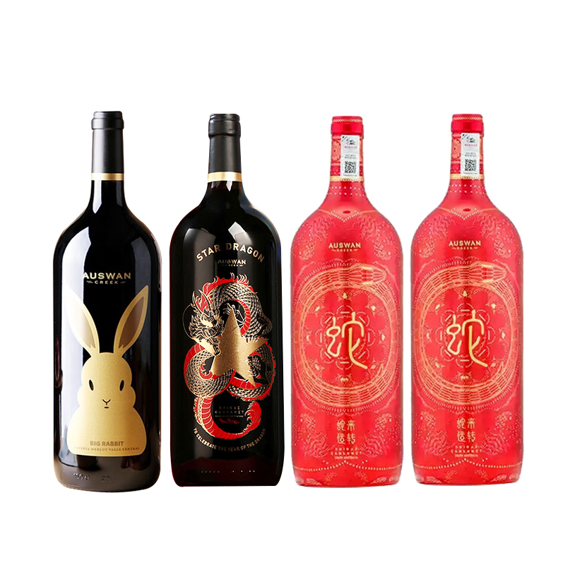 天鹅庄生肖龙+兔+蛇 1.5L*4瓶装组合