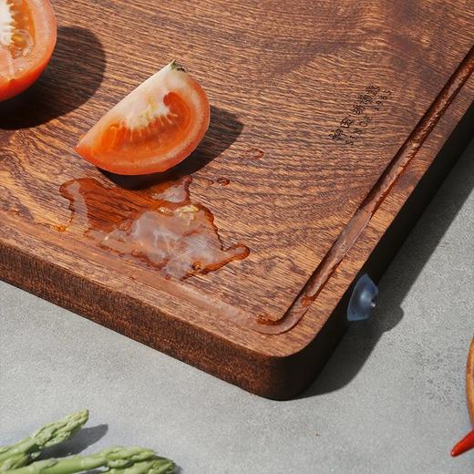 神田绣渤意黑金檀木砧板，南美进口黑金檀木整木整切无拼接0胶0漆0蜡高硬度耐砍剁双面可用生熟分离基地直邮 商品图12