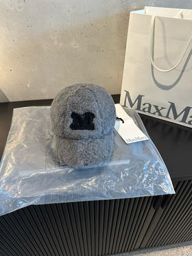 国内现货Maxmara驼绒真丝鸭舌帽可调节大小男女同款999元配购物袋