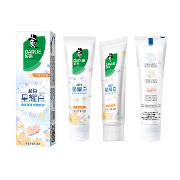 好来（DARLIE）(原黑人)星耀白小苍兰牙膏120g美白去黄祛渍新旧包装随机发货 /个人护理 /口腔护理 /牙膏 商品图5