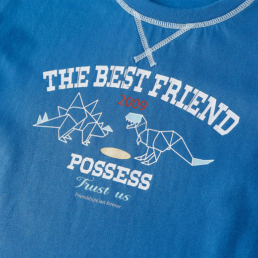 【7A抗菌纯棉】棉花堂小恐龙绵绵童趣长袖T恤FA52084 商品图5