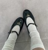重磅渠道   云朵玛丽珍单鞋  黑白超软褶皱漆皮  暴走无压力平底单鞋 商品缩略图1