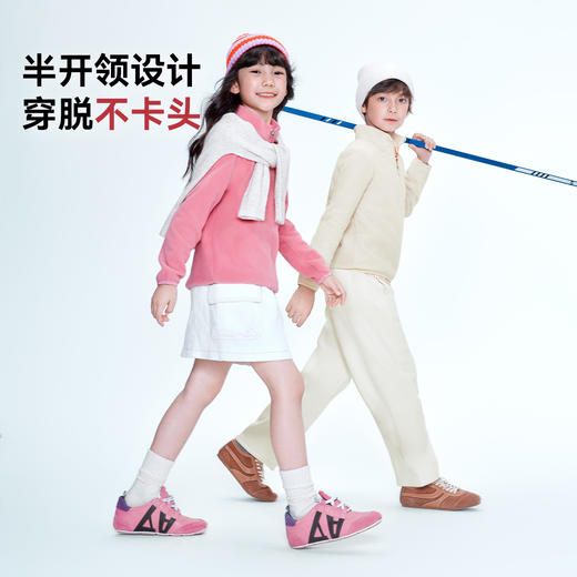 【实体店同款】男女童半开领长袖卫衣秋季新款安奈儿童装AM531468 商品图4