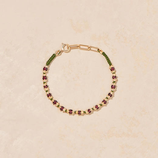 订购8周到｜Tityaravy-KAMILAH-石榴石 串珠 手链［法国设计师］ 商品图0