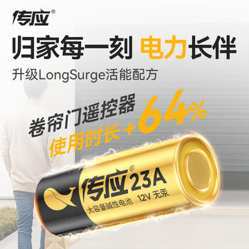传应南孚 23A12V电池5粒 物联高伏碱性电池 适用车门遥控器电子词典手表血糖仪血氧仪遥控器等23a 商品图0