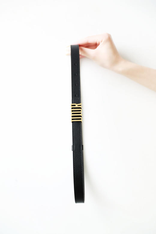 小牛皮+黄铜，自带仙女滤镜。好有气质の提花牛皮腰带皮带C080868 商品图7