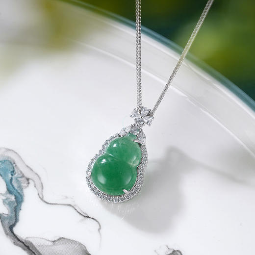 子佩集S925银【福禄宝瑞】套链【TL015847】纯银翡翠葫芦项链2509 商品图9