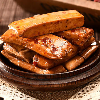 张飞豆干手磨麻辣味188g独立包装四川特产豆腐干办公室休闲零食辣条 /休闲食品 /豆干/素食零食 /豆制品 商品图0