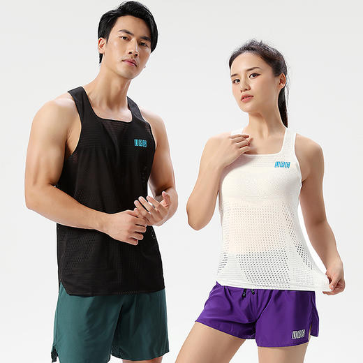 URG追风速透一体织跑步背心 WT Tank风洞男女款户外跑步运动跑马拉松比赛越野跑速干透气轻薄舒适弹力圆领无袖 商品图1