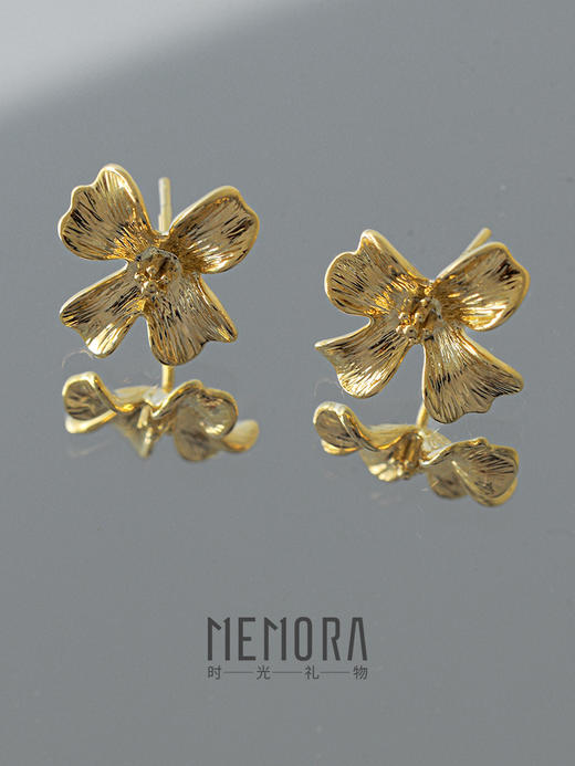 【任选3件599元】人间馥桂花耳饰 S925银耳环时尚ins风花朵耳钉MEMORA诗普琳YEE02001（线上专供） 商品图5