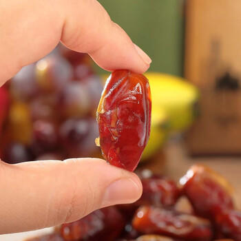 酋长 椰枣（萨兰芝）1kg/盒  阿联酋进口  蜜饯果干 自然晒干 /休闲食品 /蜜饯果干 /枣 商品图2